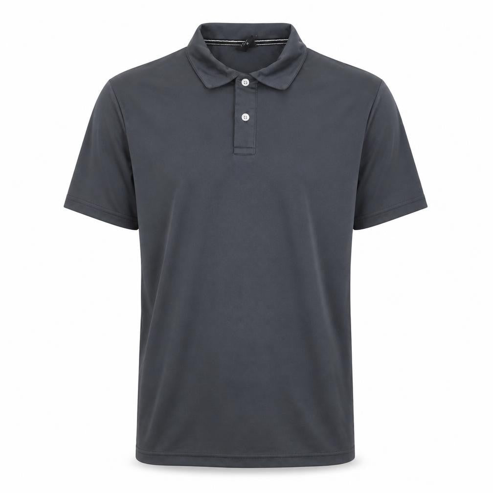 Front view of 7days Men's Grey Polo Shirt M - Classic Activewear