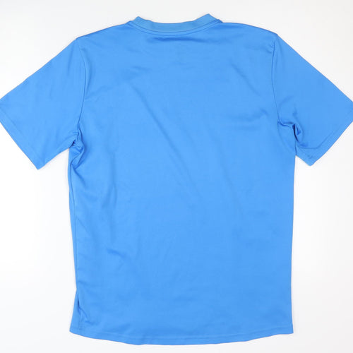 Crane Men's Blue Gym T-Shirt Size M Short Sleeve Jersey