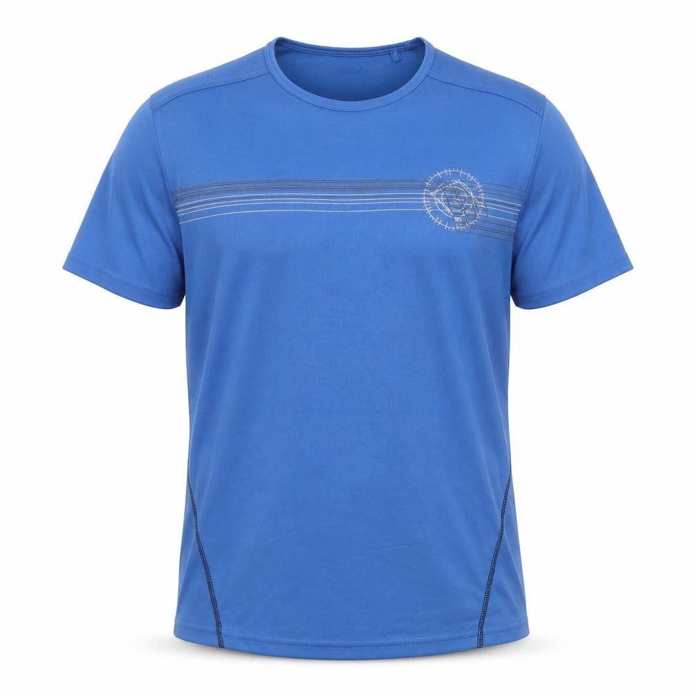 Front view of Crivit Men's Blue Gym T-Shirt - L