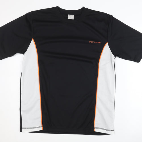 SHAMP Men's Black T-Shirt - Size M - Basic Style