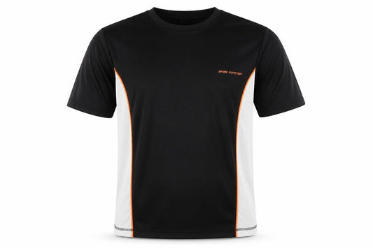 Front view of SHAMP Men's Black T-Shirt -, size M, - Basic Style
