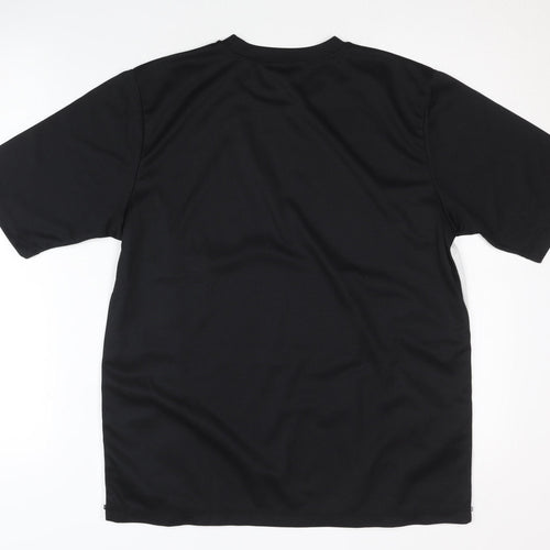 SHAMP Men's Black T-Shirt - Size M - Basic Style