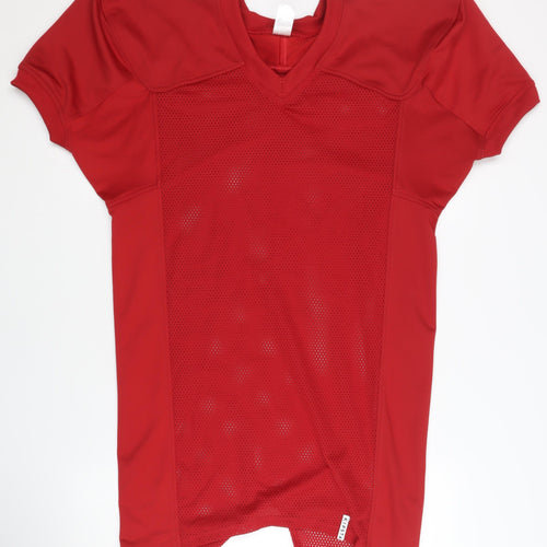 Decathlon Men's Red M Football Jersey T-Shirt