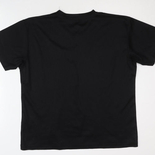 Reward Men's Black V-Neck T-Shirt Size L