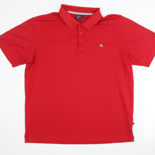 Linea Primero Men's Red Polo Shirt L - Casual Comfort