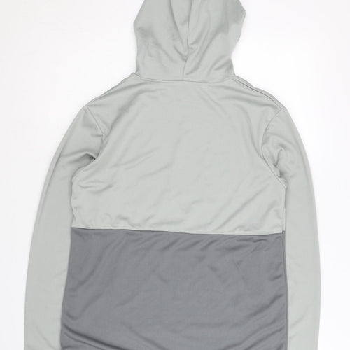 Real Essentials Men's Grey Pullover Hoodie L
