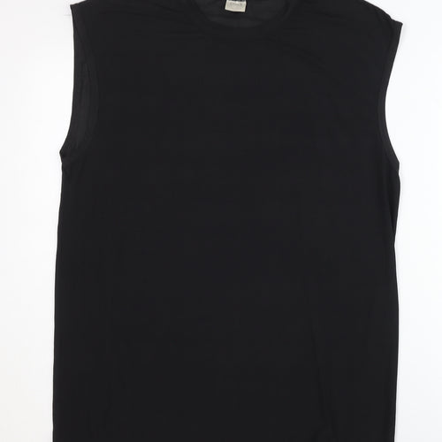 SineS Men's Black XL Basic Tank Top