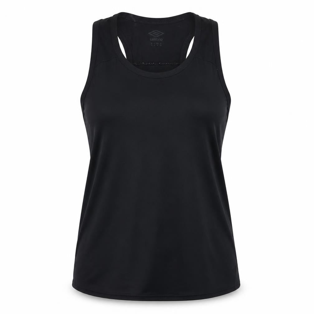 Front view of Umbro Women's Black Tank Top, size 16