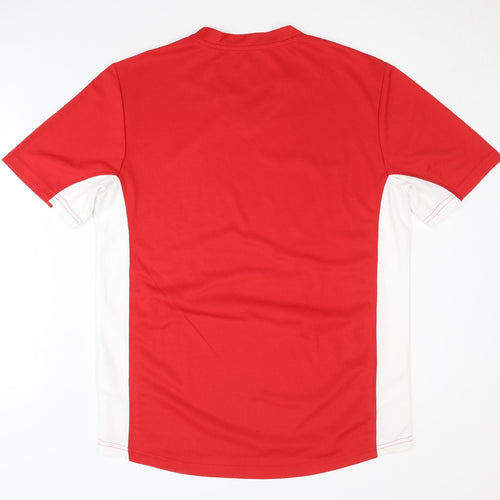 Crivit Men's Red V-Neck Pullover T-Shirt, M