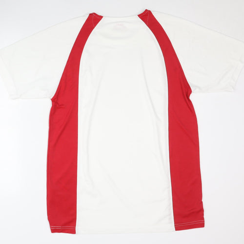 Slazenger Men's White Athletic T-Shirt, Size L, Performance Fit