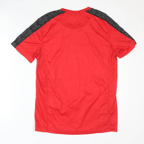 Crane Men's Red Medium Pullover Activewear T-Shirt