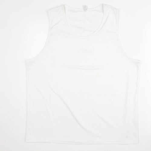 SOL'S Men's White 3XL Tank Top Sleeveless Sporty