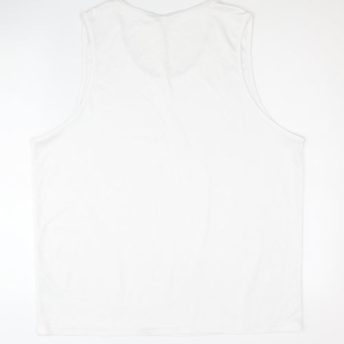 SOL'S Men's White 3XL Tank Top Sleeveless Sporty