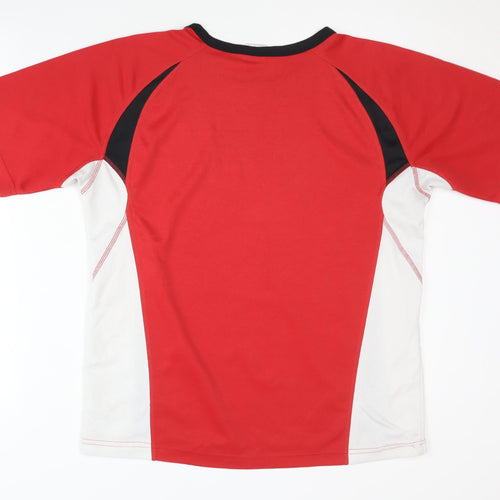 Shamp Men's Red Medium Gym Jersey T-Shirt