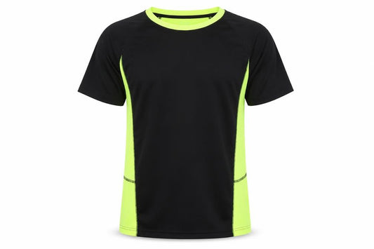 Front view of X-Cite Men's Black Gym Pullover T-Shirt M