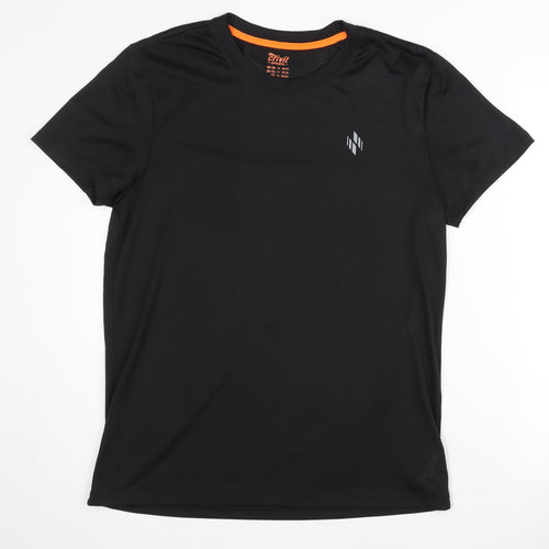 Crivit Sports Men's Black T-Shirt M, Breathable, Activewear