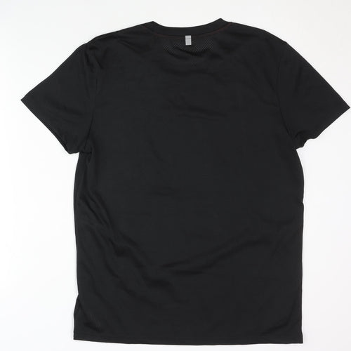Crivit Sports Men's Black T-Shirt M, Breathable, Activewear