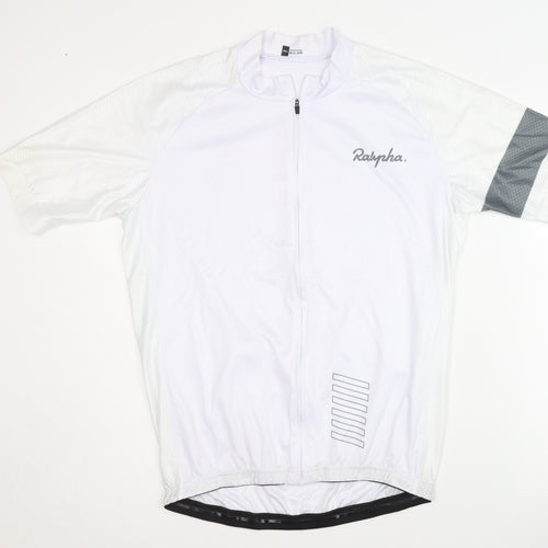 Ralypha Men's White Cycling Jersey 2XL