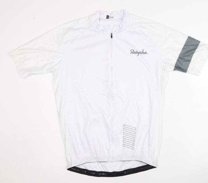 Ralypha Men's White Cycling Jersey 2XL