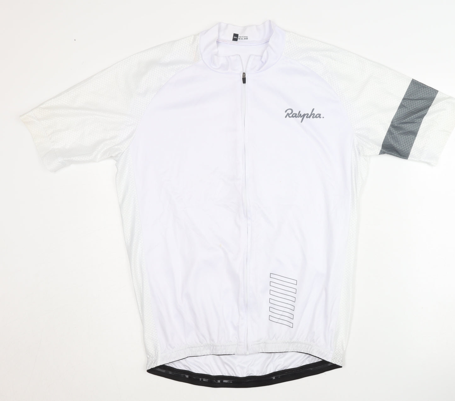 Ralypha Men's White Cycling Jersey 2XL