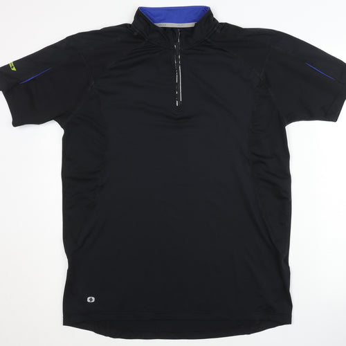Alex Athletics Men's Black Polo Shirt L Activewear