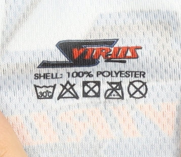 S Virus Men's Blue XL Cycling Jersey with Shark Design