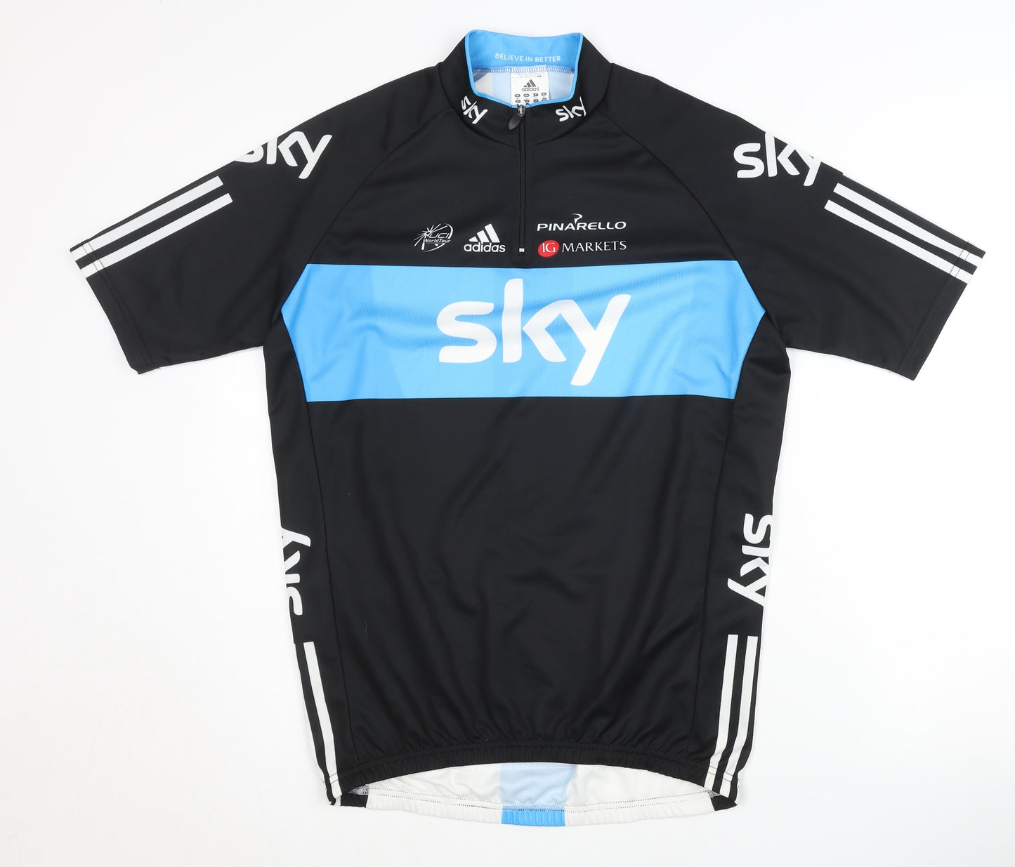 Adidas Mens Cycling Jersey XL Black Blue
