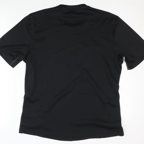 Adidas Men's Black Gym T-Shirt L Moisture Wicking