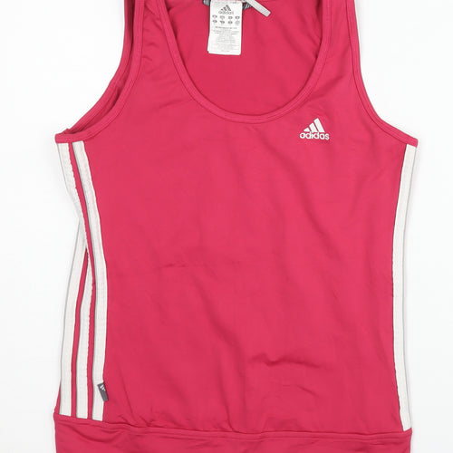 Adidas Women's Pink Tank Top - Size 14 Athletic Fit