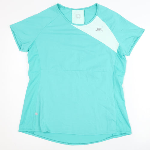 Decathlon Women's Blue Short Sleeve Running T-Shirt 18