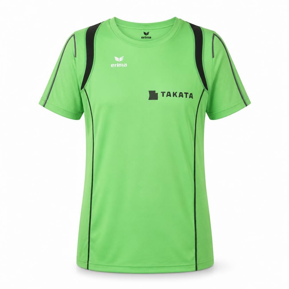 Front view of Erima Green Athletic T-Shirt, size 12, unisex