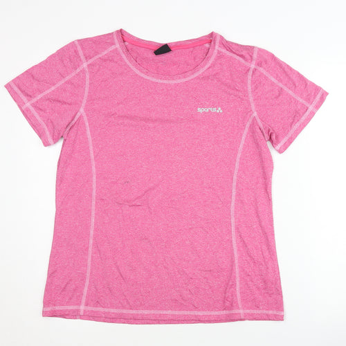 Sports Women's Pink Medium T-Shirt for Gym