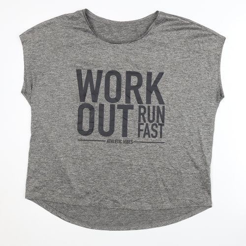 AthleticX Women's Grey Sleeveless T-Shirt M