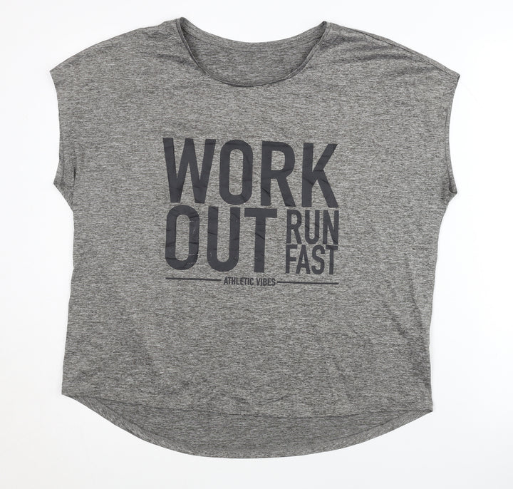 AthleticX Women's Grey Sleeveless T-Shirt M