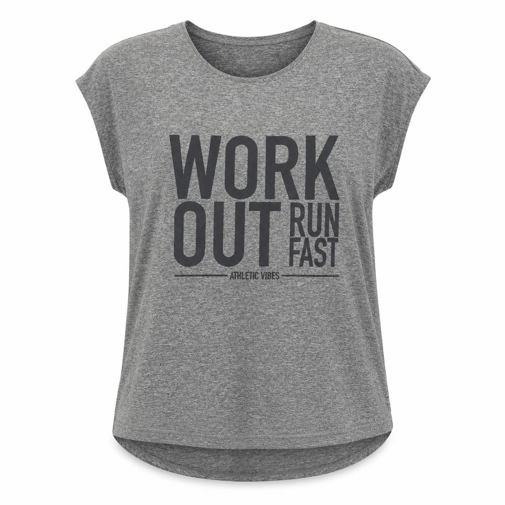 Front view of AthleticX Women's Grey Sleeveless T-Shirt M