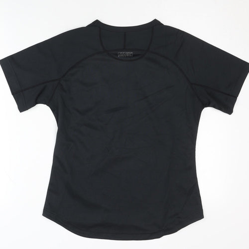 Alex Athletic Women's Black Gym T-Shirt, Size 8