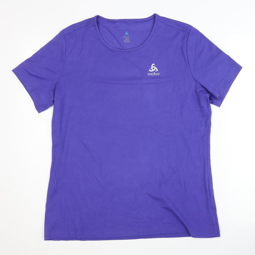 Odlo Purple Unisex T-Shirt L | Activewear, Solid, Basic