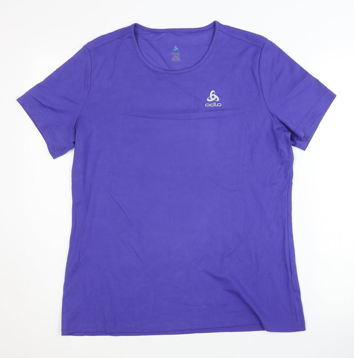 Odlo Purple Unisex T-Shirt L | Activewear, Solid, Basic