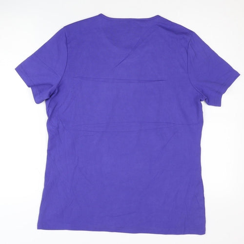 Odlo Purple Unisex T-Shirt L | Activewear, Solid, Basic