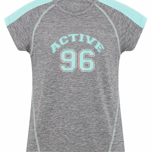 Active Touch Kids Girls Grey Jersey T-Shirt, 12-13 Years
