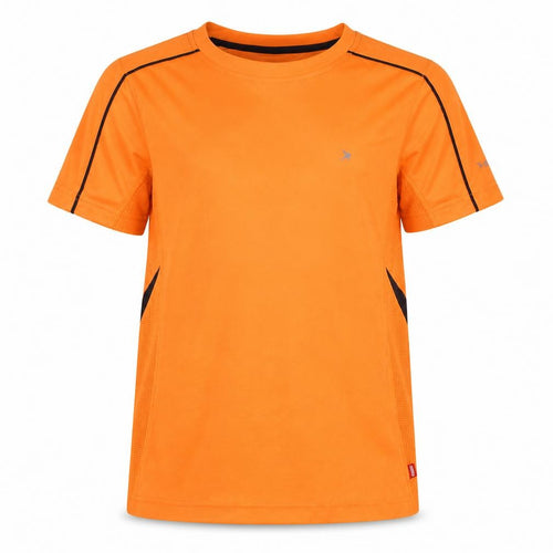 Rossi Bright Orange Boys T-Shirt - Size 11 Years, Breathable Activewear