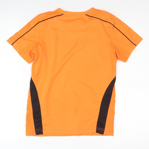 Rossi Bright Orange Boys T-Shirt - Size 11 Years, Breathable Activewear