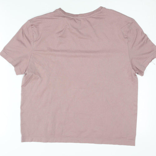 H&M Sport Pink T-Shirt M Unisex Gym Top