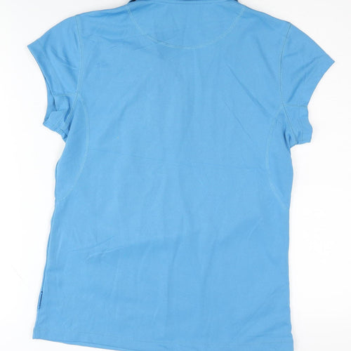 Moorhead Women's Blue Polo Top Size 10
