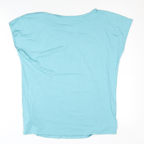 Active Touch Women's Blue Sleeveless Gym T-Shirt S