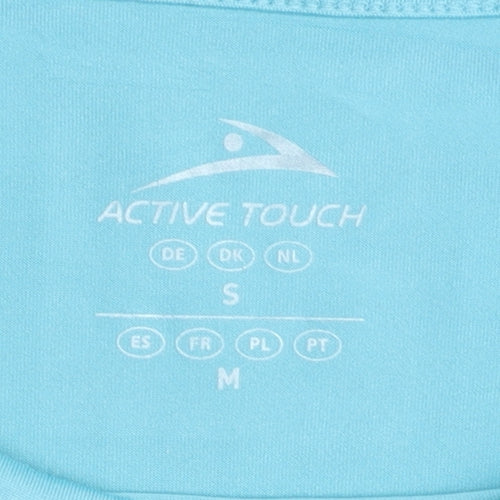 Active Touch Women's Blue Sleeveless Gym T-Shirt S