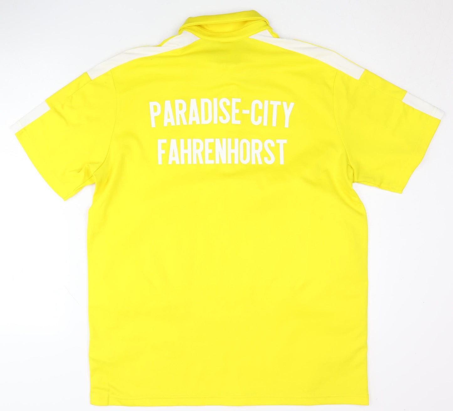 Adidas Men's Yellow Polo Shirt, Size L, Sports Jersey