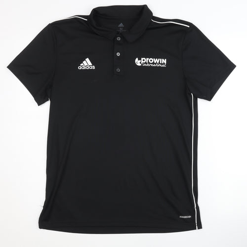 adidas Men's Black Polo Shirt Medium