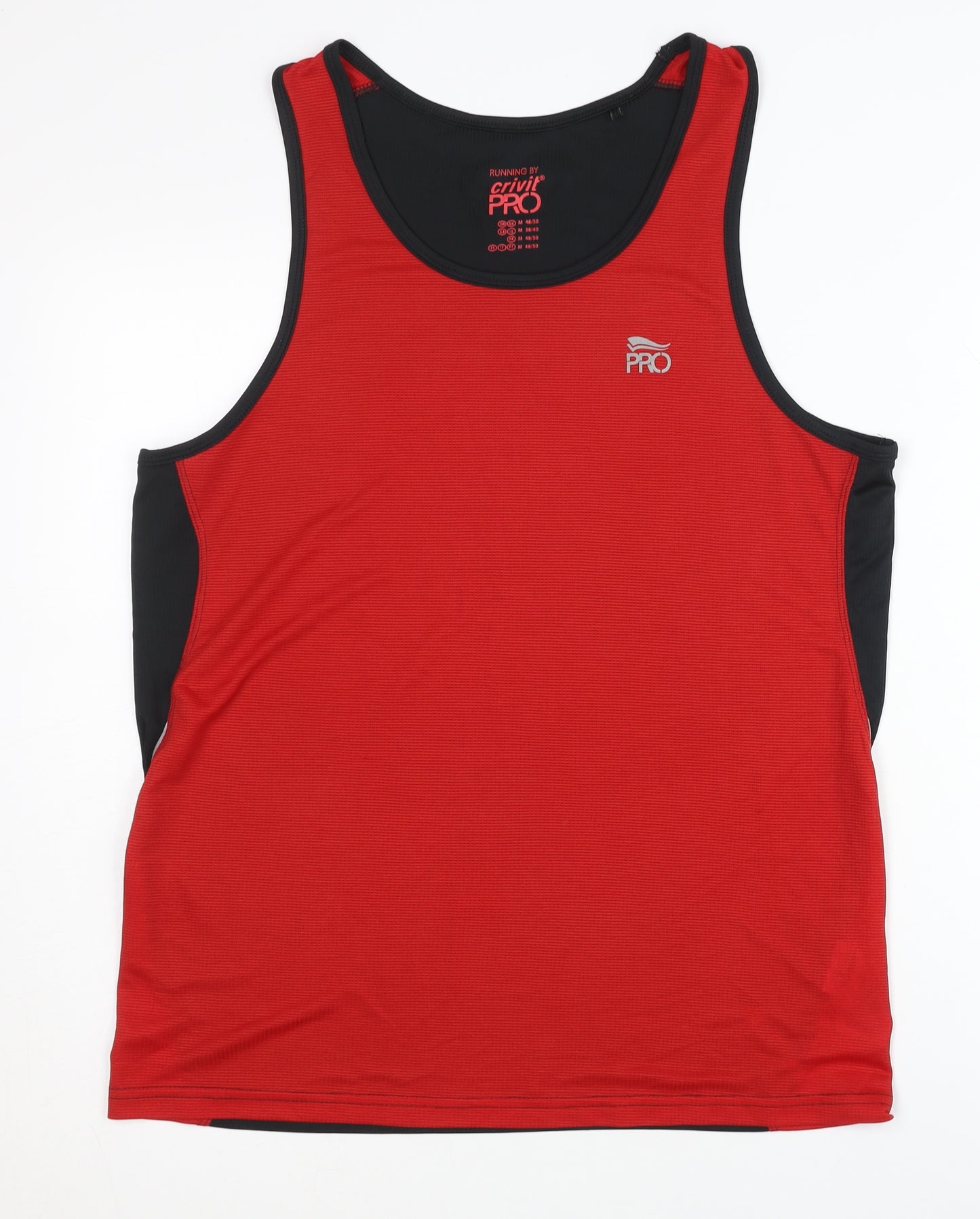 Crivit Pro Men's Red Running Tank M, Activewear Top