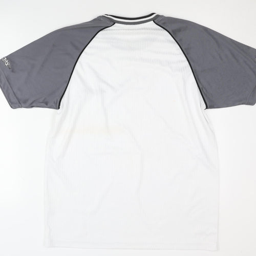 Angelo Litrico Men's XL White Grey T-Shirt
